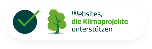 Badge für eine CO2-neutrale Websiste